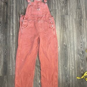 Levi’s Rust Orange Overalls size small